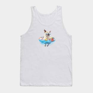 Pool Floatie Pup Tank Top